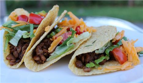 Lentil Bolognese Tacos