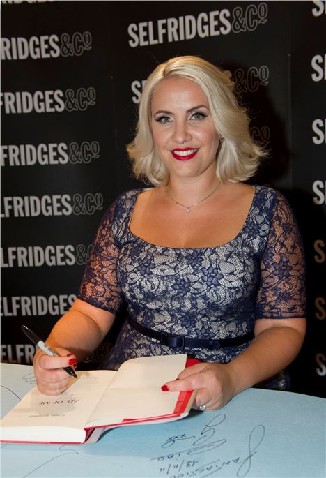 Claire signing copies of 'All Of Me' at Selfridges, Manchester