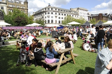 Manchester Picnic in Piccadilly Gardens