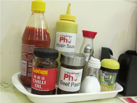 I Am Pho Condiments