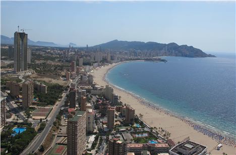 Benidorm From The Rooftop Of The Gran Bali Hotel