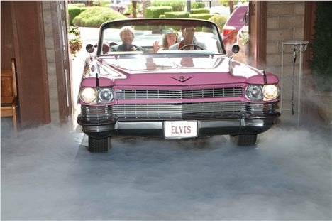 Our Pink Cadillac Entrance