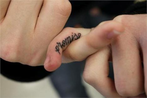 Finger Tattoo Promise