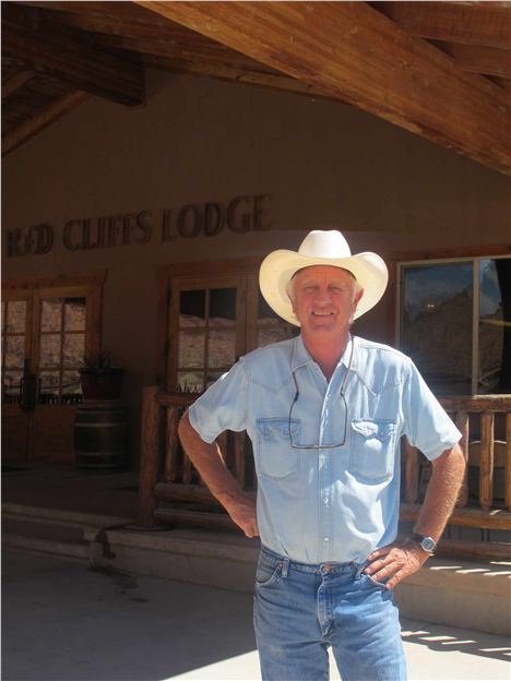 Colin Fryer Outsde His Red Cliffs Lodge