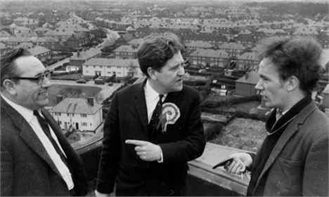 Alf Morris campaigning in Wythenshawe in 1966