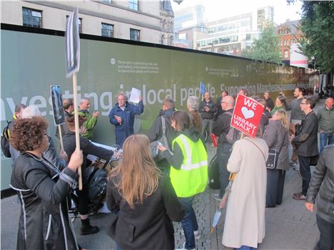 Library Walk Protest