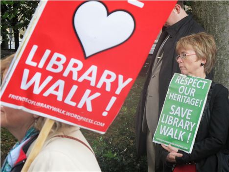 Library Walk Protest