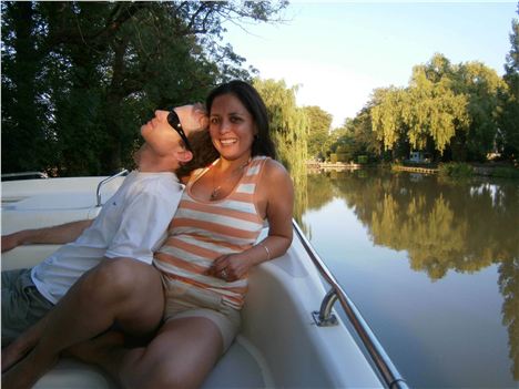 Captain Nick Relaxes With Wife Tania At Sunset