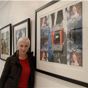 Annie with her photographs