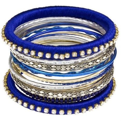 Blue Bangle Stack