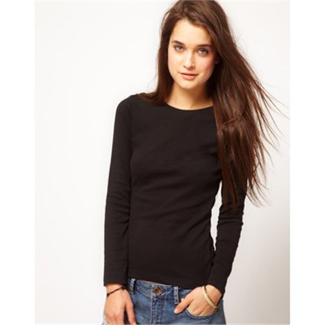 Black Crew Neck T Shirt