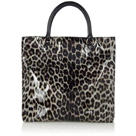 Black & White Leopard Print Tote