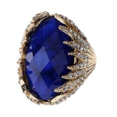 Cobalt Blue Cocktail Ring