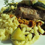 Spätzle with veal