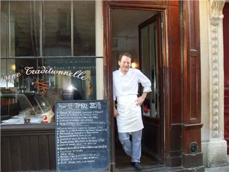 Chris Wright Outside Le Timbre