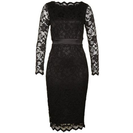 The Pretty Dress Company Windsor Black Lace Dress