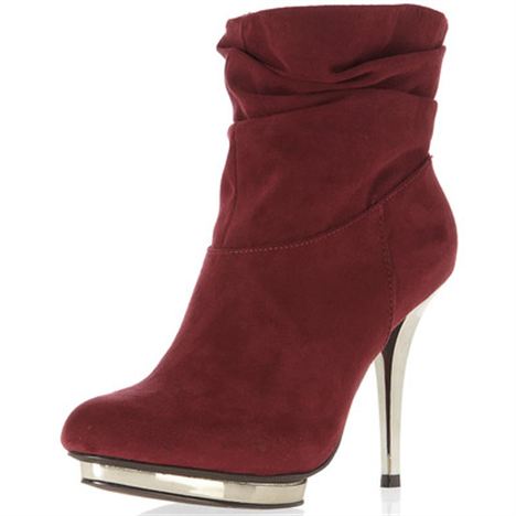 Susanstylesyou Wine Ankle Boot