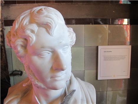 John Knowles bust in Manchester Town Hall, by an unknown artist, but rather better than the one of Shakespeare on the Theatre Royal