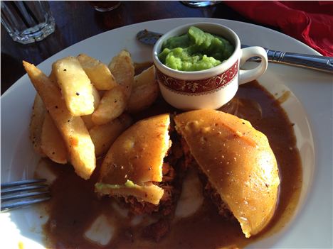 Suet pudding, chips, mushy peas - Trees can clearly cook