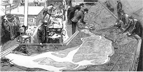 Illustration of the 35ft Ship Canal model