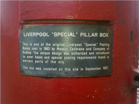 Liverpool Special Pillar Box