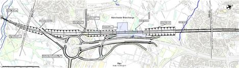 Proposed junction at Hale Barns