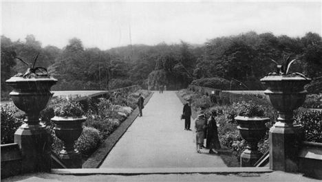 Alexandra Park back in the day, colourful and black and white