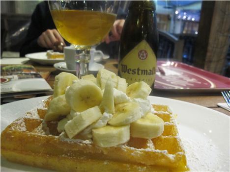 Waffle With Bananas %28And Trappiste Ale%29