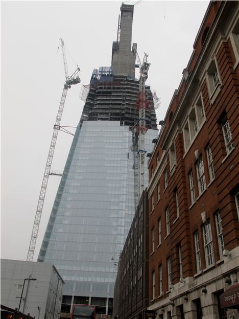 The Shard Under Construction.