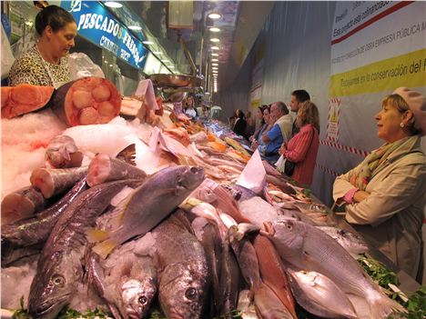 Fish Stall In The Central Market