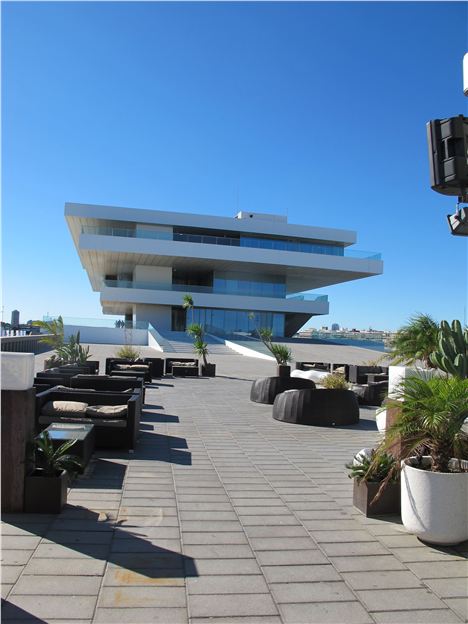 David Chipperfield's Veles E Vents Building From The Seafront Bar Terrace