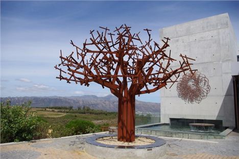 A tree sculpture at Waterkloof