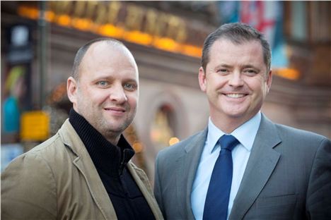 Simon Rogan, chef, left, Mike Magrane, Midland manager, right