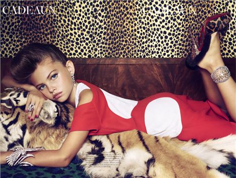 Child Model Thylane Blondeau In French Vogue, Edited By Tom Ford