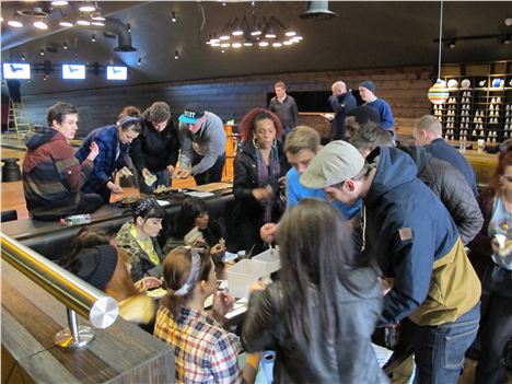 Dogbowl staff having a go at the pulled pork