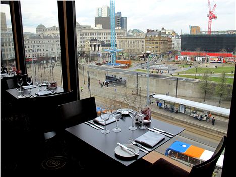 View from the brasserie