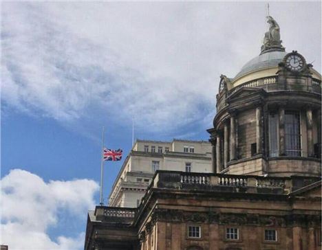 Flag At Half Mast For Anne Williams In Liverpool