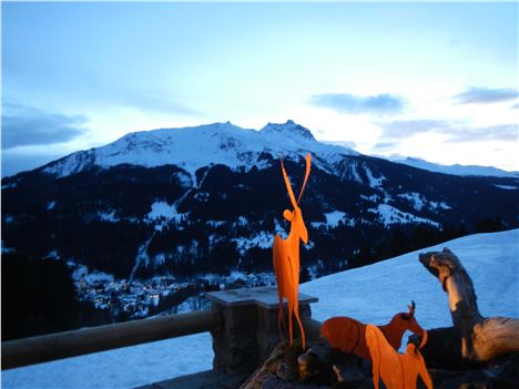 High Life . . . Looking Across From The Alpenroesli Above Klosters