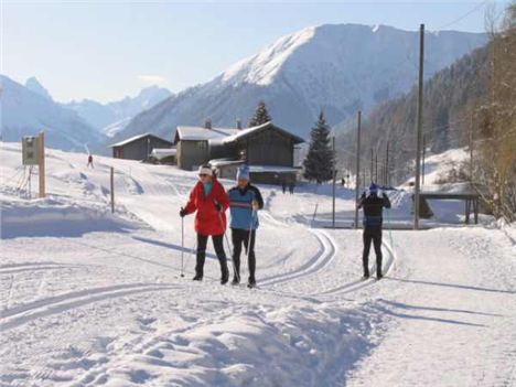 Easygoing . . . On A Langlauf Trail By The River In Davos