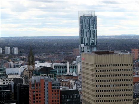 Spire and towers