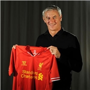 Ian Rush With New Home Shirt 2013-14