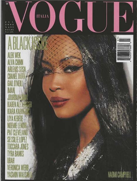 When Vogue Italia went black