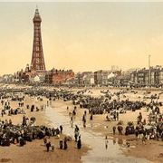 Lancashire, Blackpool, Beach And Tower