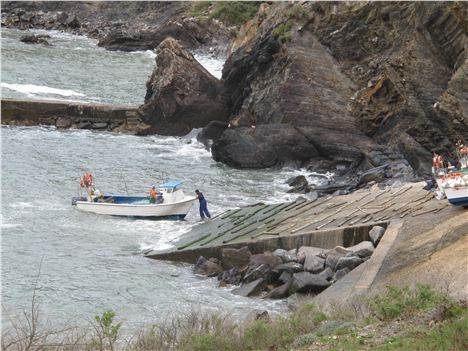 Fishermen Putting Out On The Wild Coast