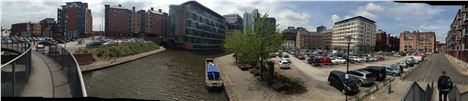 Panorama south to north Piccadilly Basin