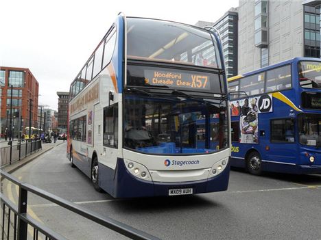 Buses at Piccadilly Gardens