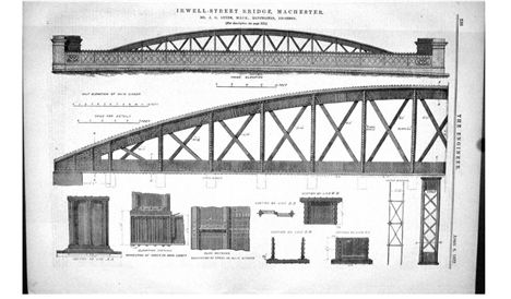 Irwell Street Bridge, Lynde's blueprints