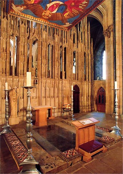 St Cuthbert's Shrine In Durham Cathedral