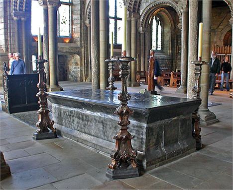 Venerable Bede's Tomb In Durham Cathedral