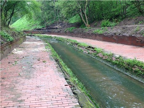 The 'Red River', the Medlock in Clayton